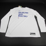 Philadelphia 76ers Nike NBA Authentics Dri-Fit Long Sleeve Shirt Multiple Sizes TOPS-159903