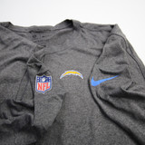Los Angeles Chargers Nike NFL On Field Dri-Fit Long Sleeve Shirt Men's Used Dark Gray 4XL-TOPS-158753