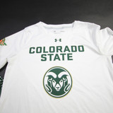 CSU Rams Under Armour Long Sleeve Shirt Men's White Used Multiple Sizes TOPS-158936