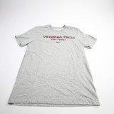 Virginia Tech Hokies Nike Short Sleeve Shirt Men's Gray Used Multiple Sizes TOPS-160337