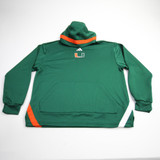Miami Hurricanes adidas Sweatshirt Women's Green Used XLT TOPS-160296