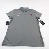 Philadelphia 76ers Nike NBA Authentics Polo Women's Gray New with Tags XL TOPS-160713