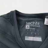 adidas Techfit Compression Top Men's Gray New without Tags Multiple Sizes TOPS-160134