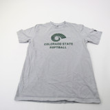 CSU Rams Under Armour Short Sleeve Shirt Women's Gray Used Multiple Sizes TOPS-160608