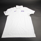 TCU Horned Frogs Nike Dri-Fit Polo Men's White Used M TOPS-160061