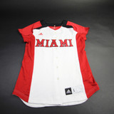 Miami RedHawks adidas Game Jersey - Softball Women's White Used L JRSY-009474