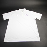 TCU Horned Frogs Nike Dri-Fit Polo Men's White Used XL TOPS-160050