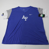 Air Force Falcons Nike Dri-Fit Short Sleeve Shirt Women's Blue/Gray New-TOPS-161055