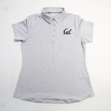 California Golden Bears Under Armour HeatGear Polo Women's Light Gray Used L TOPS-161302