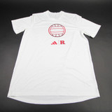 Rutgers Scarlet Knights adidas Aeroready Short Sleeve Shirt Men's White Used LT TOPS-161305