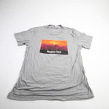 Virginia Tech Hokies Canvas Short Sleeve Shirt Men's Gray Used L TOPS-161176