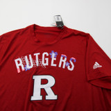 Rutgers Scarlet Knights adidas Creator Short Sleeve Shirt Men's Red New 2XL-TOPS-160659