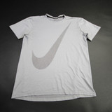 Nike Dri-Fit Short Sleeve Shirt Men's Light Gray Used M TOPS-160928