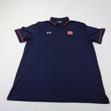 Auburn Tigers Under Armour Polo Men's Navy/Orange Used XL-TOPS-161454