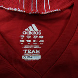 adidas Short Sleeve Shirt Women's Red Used L-TOPS-161663