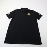 Minnesota Vikings Nike NFL On Field Dri-Fit Polo Men's Black Used M TOPS-161508