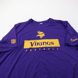 Minnesota Vikings Nike NFL On Field Dri-Fit Short Sleeve Shirt Men's Used Purple-TOPS-161490