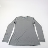 Nike Pro Dri-Fit Compression Top Women's Gray New with Tags XL TOPS-161751