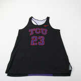 TCU Horned Frogs Nike Sleeveless Shirt Women's Black/Purple Used L-TOPS-161898