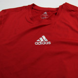 adidas Long Sleeve Shirt Men's Red New with Tags-TOPS-161986