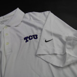 TCU Horned Frogs Nike Golf Polo Men's White New-TOPS-161836