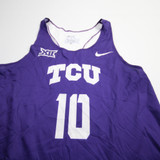 TCU Horned Frogs Nike Sleeveless Shirt Women's White Used Multiple Sizes TOPS-162181