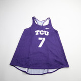 TCU Horned Frogs Nike Sleeveless Shirt Women's Purple Used Multiple Sizes TOPS-162185