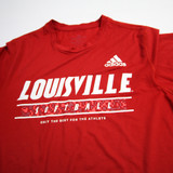 Louisville Cardinals adidas Creator Short Sleeve Shirt Men's Red Used M TOPS-162548