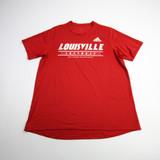 Louisville Cardinals adidas Creator Short Sleeve Shirt Men's Red Used M TOPS-162548