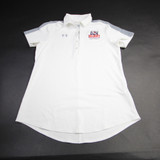 Belmont Bruins Under Armour HeatGear Polo Women's White Used M TOPS-162799