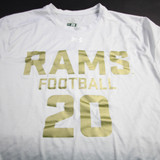 CSU Rams Under Armour Short Sleeve Shirt Men's Light Gray Used Multiple Sizes TOPS-162828
