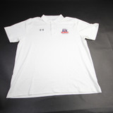 Belmont Bruins Under Armour Polo Men's White Used XXL TOPS-162839