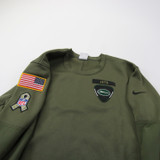 New York Jets Nike NFL On Field Therma-Fit Sweatshirt Men's Olive Used XXL TOPS-163113
