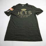 New York Jets Nike Dri-Fit Short Sleeve Shirt Men's Olive Used M TOPS-163230