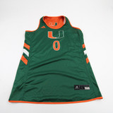 Miami Hurricanes adidas Practice Jersey - Basketball Women's Orange/Green New XLT-JRSY-009801