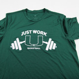 Miami Hurricanes adidas Aeroready Short Sleeve Shirt Men's Green Used S-TOPS-164040