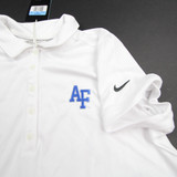 Air Force Falcons Nike Golf Polo Women's White New with Tags Multiple Sizes TOPS-164136