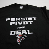 Atlanta Hawks Port & Company Short Sleeve Shirt Men's Black Used L TOPS-163840