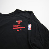 Chicago Bulls Nike NBA Authentics Long Sleeve Shirt Men's Black Used XLT TOPS-163721