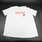 Texas Tech Red Raiders Under Armour Long Sleeve Shirt Men's White Used XXL TOPS-164459
