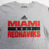 Miami RedHawks adidas Go-To tee Long Sleeve Shirt Men's Gray New XS-TOPS-164552