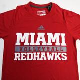 Miami RedHawks adidas Ultimate Tee Short Sleeve Shirt Men's New with Tags XS TOPS-164587