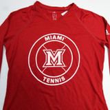 Miami RedHawks adidas Climalite Long Sleeve Shirt Women's Red New with Tags S TOPS-164593