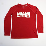 Miami RedHawks adidas Climalite Long Sleeve Shirt Women's Red New with Tags S TOPS-164619