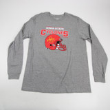 Iowa State Cyclones Nike Nike Tee Long Sleeve Shirt Men's New Light Gray/Heather-TOPS-164711