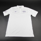 TCU Horned Frogs Nike Dri-Fit Polo Men's White New without Tags S TOPS-164726
