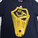 LA Galaxy adidas Go-To tee Short Sleeve Shirt Youth Navy Used L TOPS-164747