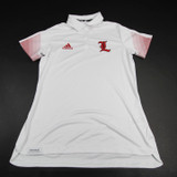 Louisville Cardinals adidas Polo Women's White New with Tags L TOPS-164748