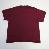 Gildan Heavy Cotton Short Sleeve Shirt Women's Burgundy Used XL TOPS-164790