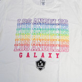 LA Galaxy Fanatics Short Sleeve Shirt Men's White Used L TOPS-164795